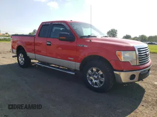 2012 Ford F-150 XL with VIN 1FTFX1ET3CFB11562, listed as a Copart auction lot 63580935 with 168,449 mi miles and Clean title. Bid and sale history available at DreamBid. Image 4.