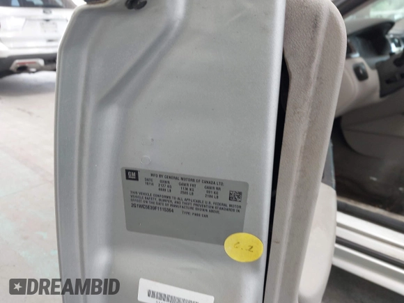 2015 Chevrolet Impala LTZ with VIN 2G1WC5E39F1115364, listed as a IAAI auction lot 42152951 with 122,335 mi miles and . Bid and sale history available at DreamBid. Image 9.