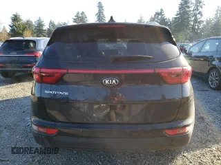2017 Kia Sportage LX with VIN KNDPMCAC7H7108194, listed as a Copart auction lot 42813135 with 128,197 mi miles and Clean Title. Bid and sale history available at carsss.com. Image 6.