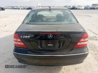 2006 Mercedes-Benz C 280 Luxury with VIN WDBRF54H66F801331, listed as a Copart auction lot 55140345 with 143,157 mi miles and Salvage title. Bid and sale history available at DreamBid. Image 6.