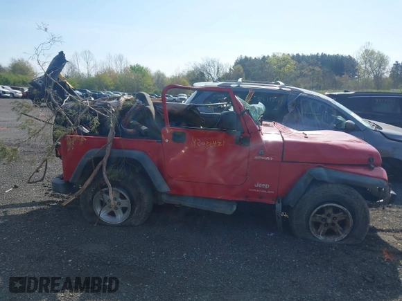2004 Jeep Wrangler Sport with VIN 1J4FA49S14P803149, listed as a IAAI auction lot 42022481 with Not Provided miles. Bid and sale history available at carsss.com. Image 13.