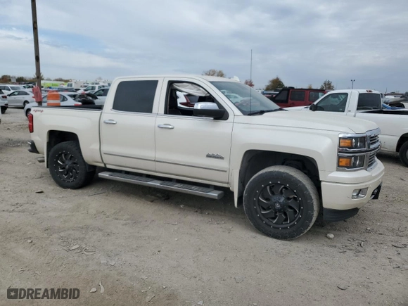 2015 Chevrolet Silverado 1500 High Country with VIN 3GCUKTEC9FG121324, listed as a Copart auction lot 77551124 with 104,037 mi miles and Salvage Title. Bid and sale history available at carsss.com. Image 4.