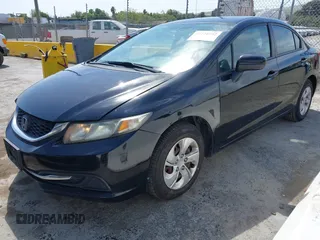 2014 Honda Civic Sedan LX with VIN 19XFB2F54EE263044, listed as a IAAI auction lot 42126752 with 99,824 mi miles. Bid and sale history available at carsss.com. Image 2.