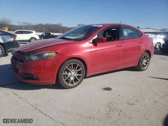 2014 Dodge Dart SXT with VIN 1C3CDFBB6ED673513, listed as a Copart auction lot 48898045 with 126,531 mi miles and Salvage Title. Bid and sale history available at carsss.com. Image 1.