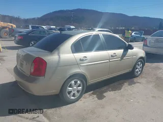 2007 Hyundai Accent GLS with VIN KMHCN46CX7U093034, listed as a IAAI auction lot 41855739 with 152,449 mi miles. Bid and sale history available at carsss.com. Image 4.
