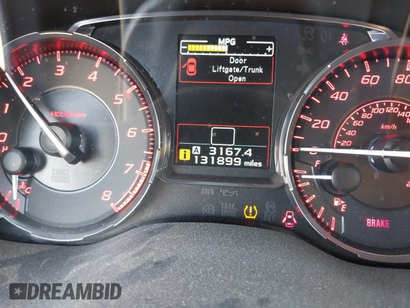 2015 Subaru WRX with VIN JF1VA1A64F9812603, listed as a IAAI auction lot 42012048 with 131,899 mi miles. Bid and sale history available at carsss.com. Image 16.