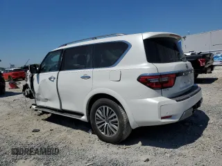 2021 Nissan Armada SV with VIN JN8AY2AD1M9660144, listed as a Copart auction lot 49382575 with 47,257 mi miles and Non Repairable. Bid and sale history available at carsss.com. Image 2.