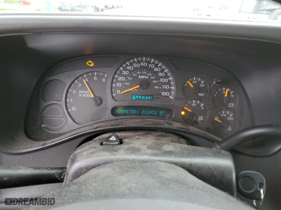 2004 Chevrolet Silverado 1500 Work Truck with VIN 2GCEC19V741292192, listed as a Copart auction lot 83988554 with 232,432 mi miles and Salvage Title. Bid and sale history available at carsss.com. Image 9.