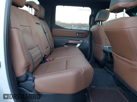 2024 Toyota Tundra 1794 Edition with VIN 5TFMA5DB4RX229874, listed as a Copart auction lot 41369945 with 6,835 mi miles and Salvage title. Bid and sale history available at DreamBid. Image 10.