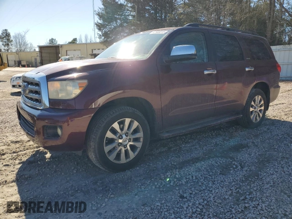2010 Toyota Sequoia Ltd with VIN 5TDJW5G12AS033255, listed as a Copart auction lot 42588015 with 188,084 mi miles and Salvage Title. Bid and sale history available at carsss.com. Image 1.