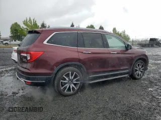 2019 Honda Pilot Touring 8-Passenger with VIN 5FNYF6H94KB056213, listed as a Copart auction lot 56429585 with 106,735 mi miles and Salvage title. Bid and sale history available at DreamBid. Image 3.