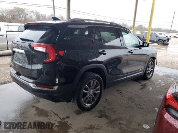 2023 GMC Terrain SLT with VIN 3GKALPEG5PL164789, listed as a Copart auction lot 46358035 with 58,895 mi miles and Clean Title. Bid and sale history available at carsss.com. Image 3.