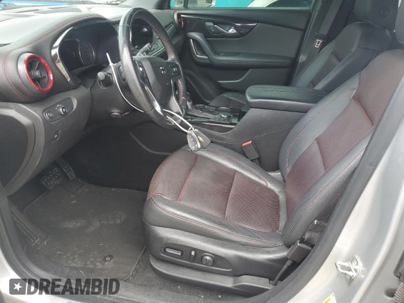 2019 Chevrolet Blazer RS with VIN 3GNKBERS4KS677169, listed as a Copart auction lot 52963595 with 112,059 mi miles and Salvage title. Bid and sale history available at DreamBid. Image 7.