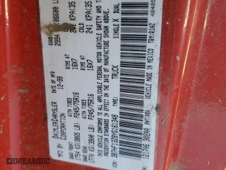 2000 Dodge Ram 1500 with VIN 3B7HF13Z8YG161348, listed as a Copart auction lot 41558035 with 0 mi miles and Salvage Title. Bid and sale history available at carsss.com. Image 13.