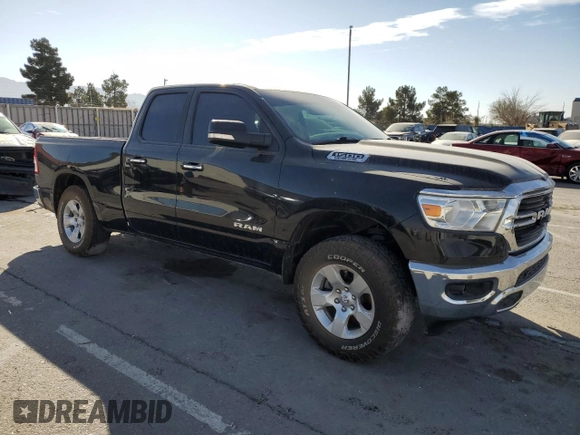 2020 Ram 1500 Big Horn with VIN 1C6RREBT2LN194482, listed as a Copart auction lot 45927605 with 64,308 mi miles and Salvage Title. Bid and sale history available at carsss.com. Image 4.
