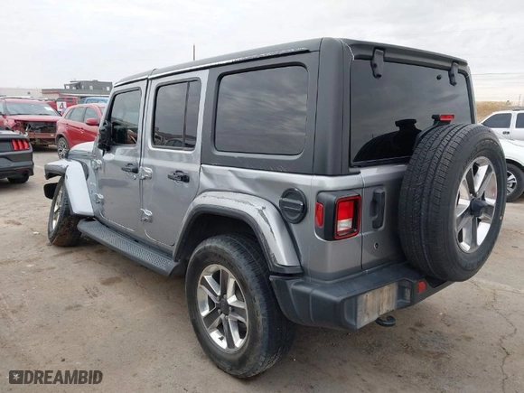 2020 Jeep Wrangler Unlimited North Edition with VIN 1C4HJXEN4LW256740, listed as a IAAI auction lot 41347797 with 84,811 mi miles. Bid and sale history available at carsss.com. Image 3.