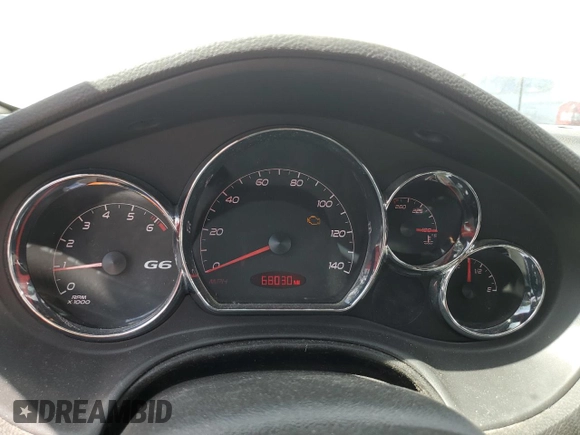 2006 Pontiac G6 GT with VIN 1G2ZH358664276821, listed as a Copart auction lot 52161295 with 68,030 mi miles and Salvage title. Bid and sale history available at DreamBid. Image 9.