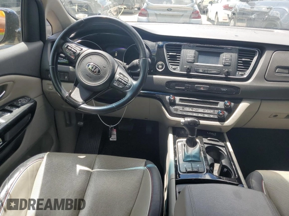 2015 Kia Sedona SX with VIN KNDMC5C14F6025113, listed as a Copart auction lot 53763484 with 91,406 mi miles and Salvage Title. Bid and sale history available at carsss.com. Image 8.