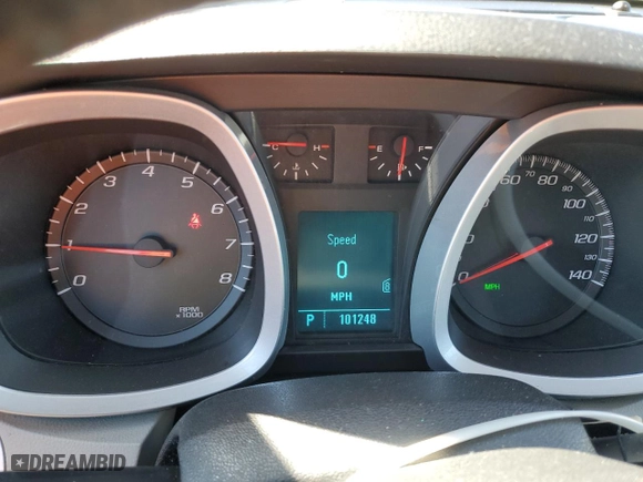 2010 Chevrolet Equinox LS with VIN 2CNALBEW6A6398615, listed as a Copart auction lot 48958005 with 101,248 mi miles and Salvage Title. Bid and sale history available at carsss.com. Image 9.