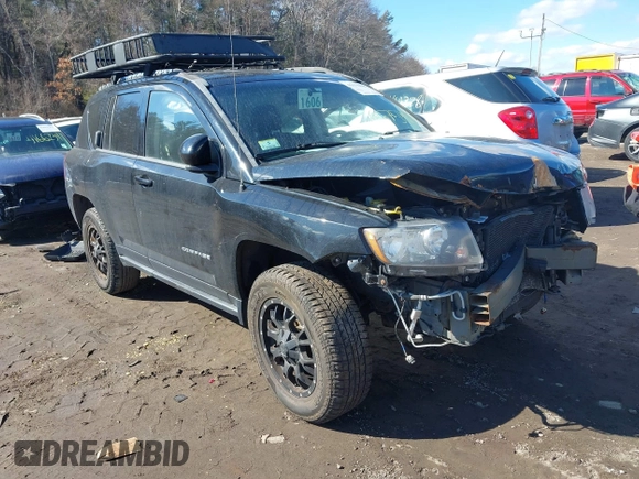 2014 Jeep Compass Latitude with VIN 1C4NJDEB2ED626380, listed as a IAAI auction lot 41675908 with 90,153 mi miles. Bid and sale history available at carsss.com. Image 1.