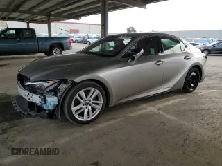 2021 Lexus IS with VIN JTHCA1D21M5115872, listed as a Copart auction lot 49618245 with 33,417 mi miles and Salvage Title. Bid and sale history available at carsss.com. Image 1.
