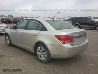 2014 Chevrolet Cruze LS with VIN 1G1PA5SH8E7230310, listed as a IAAI auction lot 16260693 with 36,756 mi miles. Bid and sale history available at carsss.com. Image 3.