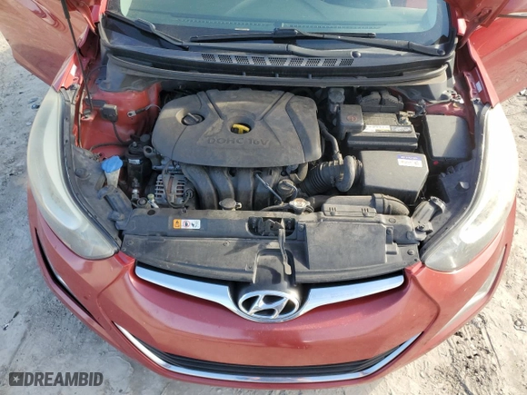 2016 Hyundai Elantra Value Edition with VIN KMHDH4AE8GU489998, listed as a Copart auction lot 46867675 with 168,539 mi miles and Salvage Title. Bid and sale history available at carsss.com. Image 12.