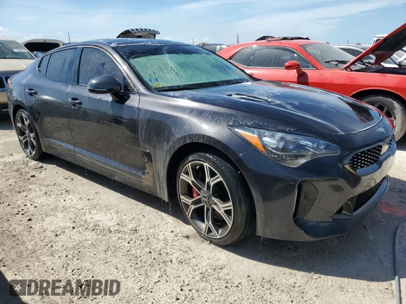 2021 Kia Stinger GT2 with VIN KNAE55LC5M6088344, listed as a Copart auction lot 74608634 with 34,174 mi miles and Non Repairable. Bid and sale history available at carsss.com. Image 4.
