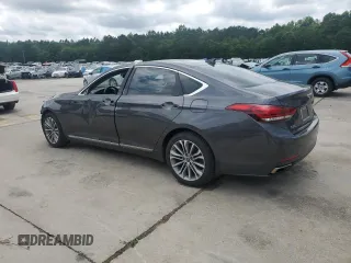 2017 Genesis G80 3.8L with VIN KMHGN4JE5HU195871, listed as a Copart auction lot 55962605 with 120,346 mi miles and Salvage title. Bid and sale history available at DreamBid. Image 2.