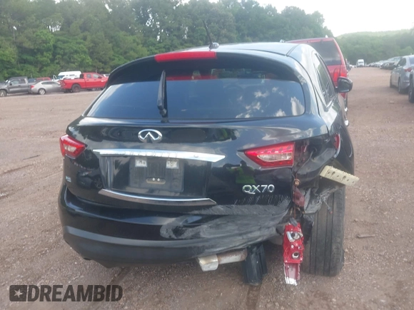 2016 Infiniti QX70 with VIN JN8CS1MU7GM670985, listed as a IAAI auction lot 42290094 with 154,588 mi miles and . Bid and sale history available at DreamBid. Image 6.