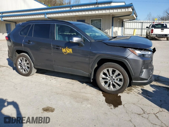 2023 Toyota RAV4 XLE Premium with VIN 2T3A1RFV6PC389047, listed as a Copart auction lot 53106175 with 20,306 mi miles and Salvage title. Bid and sale history available at DreamBid. Image 4.