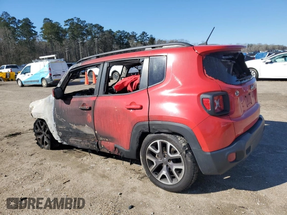 2015 Jeep Renegade Latitude with VIN ZACCJABT6FPC01492, listed as a Copart auction lot 48051185 with Not Provided miles and Salvage Title. Bid and sale history available at DreamBid. Image 2.