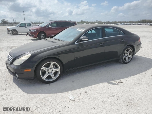 2008 Mercedes-Benz CLS-Class 5.5L with VIN WDDDJ72X38A128701, listed as a Copart auction lot 45853295 with 99,543 mi miles and Clean Title. Bid and sale history available at carsss.com. Image 1.