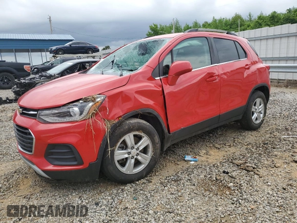 2020 Chevrolet Trax LT with VIN KL7CJLSB5LB347100, listed as a Copart auction lot 54369085 with 44,443 mi miles and Salvage title. Bid and sale history available at DreamBid. Image 1.