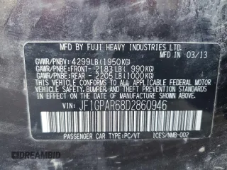 2013 Subaru Impreza Special Sports Limited с VIN JF1GPAR68D2860946, выставлен на аукционе Copart как лот 59299315 с пробегом 126 432 миль миль и Чистый • Clean title. История ставок и продаж доступна на DreamBid. Изображение 13.