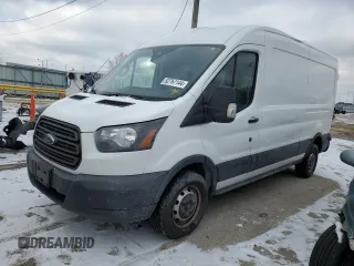 2018 Ford Transit with VIN 1FTYR2CM1JKB47887, listed as a Copart auction lot 82767144 with 177,295 mi miles and Salvage title. Bid and sale history available at DreamBid. Image 1.