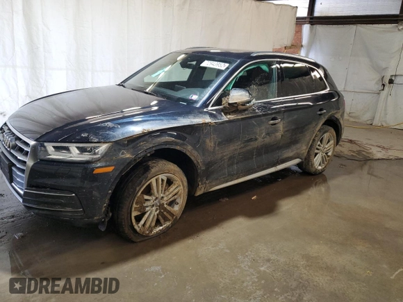 2020 Audi Q5 Premium Plus with VIN WA1BNAFY2L2104618, listed as a Copart auction lot 72943952 with 26,147 mi miles. Bid and sale history available at carsss.com. Image 1.