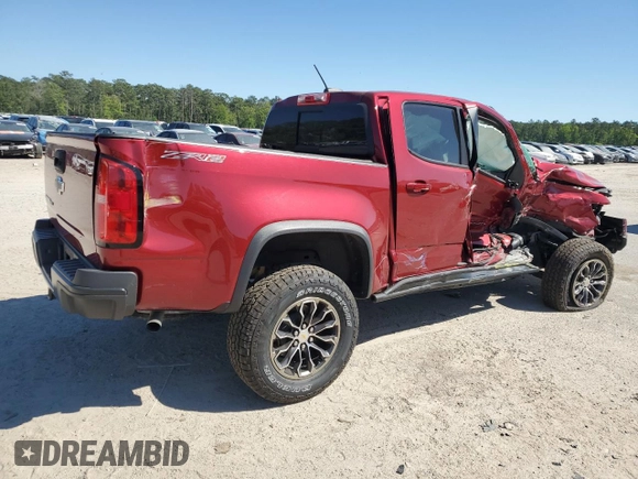 2020 Chevrolet Colorado 4WD ZR2 with VIN 1GCGTEENXL1201197, listed as a Copart auction lot 53338745 with Not provided miles and Salvage title. Bid and sale history available at DreamBid. Image 3.