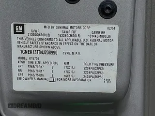 2004 Chevrolet Tahoe LT z VIN 1GNEK13T84J238990, wystawiony jako IAAI lot #42216881 z przebiegiem 214 271 mil mil oraz . Historia ofert i sprzedaży dostępna na DreamBid. Obrazek 9.