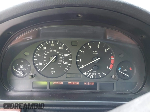 1997 BMW 5 Series 540i with VIN WBADE6324VBW51093, listed as a IAAI auction lot 42127597 with 232,398 mi miles and . Bid and sale history available at DreamBid. Image 7.