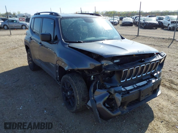 2019 Jeep Renegade Sport z VIN ZACNJBAB3KPK22038, wystawiony jako IAAI lot #42055822 z przebiegiem 75 845 mil mil oraz . Historia ofert i sprzedaży dostępna na DreamBid. Obrazek 1.