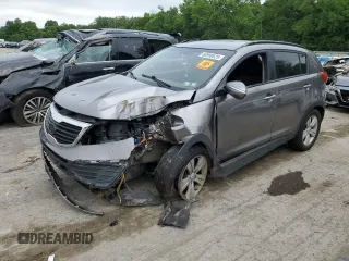 2012 Kia Sportage LX with VIN KNDPB3A20C7217165, listed as a Copart auction lot 60999525 with 128,231 mi miles and Salvage title. Bid and sale history available at DreamBid. Image 1.