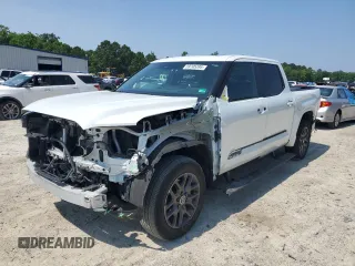 2024 Toyota Tundra Platinum Hybrid with VIN 5TFNC5DB4RX056615, listed as a Copart auction lot 59705395 with 39,177 mi miles and Salvage title. Bid and sale history available at DreamBid. Image 1.