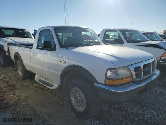 1998 Ford Ranger XL with VIN 1FTYR11U5WTA04293, listed as a Copart auction lot 46054785 with 124,593 mi miles and Salvage Title. Bid and sale history available at carsss.com. Image 4.