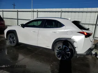 2021 Lexus UX 250h z VIN JTHP9JBH4M2038336, wystawiony jako Copart lot #49616235 z przebiegiem 20 939 mil mil oraz Szkoda całkowita • Salvage title. Historia ofert i sprzedaży dostępna na DreamBid. Obrazek 2.