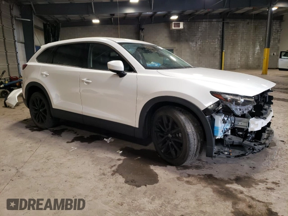 2023 Mazda CX-9 Touring Plus with VIN JM3TCBAY4P0653310, listed as a Copart auction lot 42734995 with 18,236 mi miles and Salvage title. Bid and sale history available at DreamBid. Image 4.