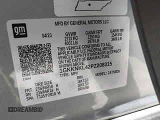 2023 GMC Acadia SLE with VIN 1GKKNKL42PZ208315, listed as a IAAI auction lot 42393471 with 47,327 mi miles and . Bid and sale history available at DreamBid. Image 9.
