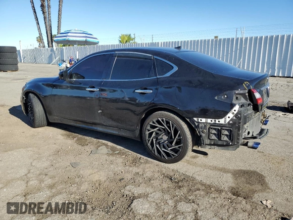 2013 Infiniti M with VIN JN1BY1AP3DM511240, listed as a Copart auction lot 49737185 with 116,644 mi miles and Salvage title. Bid and sale history available at DreamBid. Image 2.