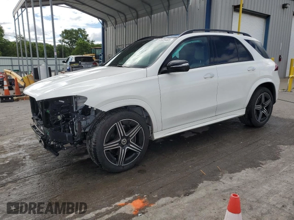 2025 Mercedes-Benz GLE 350 with VIN 4JGFB4FB3SB293674, listed as a Copart auction lot 57910545 with 8,753 mi miles and Salvage title. Bid and sale history available at DreamBid. Image 1.