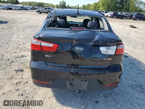 2017 Kia Rio EX with VIN KNADN4A3XH6086281, listed as a Copart auction lot 63582924 with 87,566 mi miles and Salvage Title. Bid and sale history available at carsss.com. Image 6.
